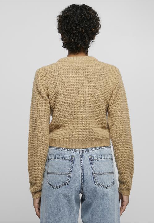 Produktbild Urban Classics Ladies Short Waffle Sweater (M)