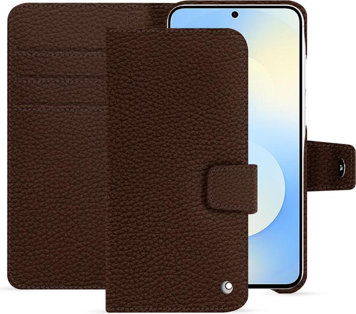Actual product image Noreve Samsung Galaxy S25 FE leather wallet case (Samsung Galaxy S25 FE)