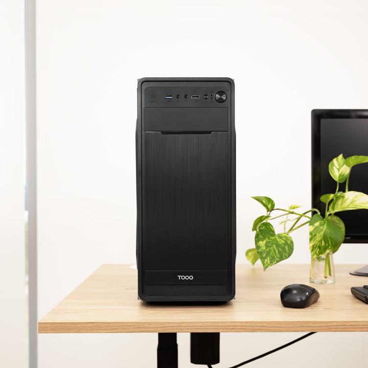 Actual product image Tooq Technology Boitier Moyen Tour ATX TooQ Prisma Ultra avec alimentation 500W (Noir) (500 W)