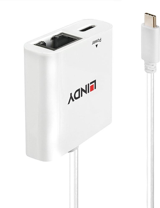 Produktbild Lindy USB Typ C — RJ45 (0.11 m, USB 3.1)