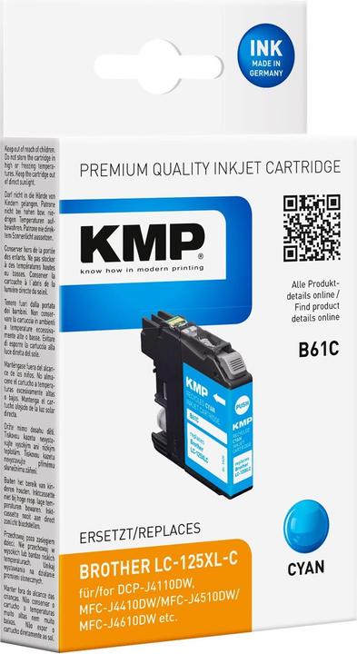 Produktbild KMP B61C - 12.2 ml - Cyan - kompatibel - (C)