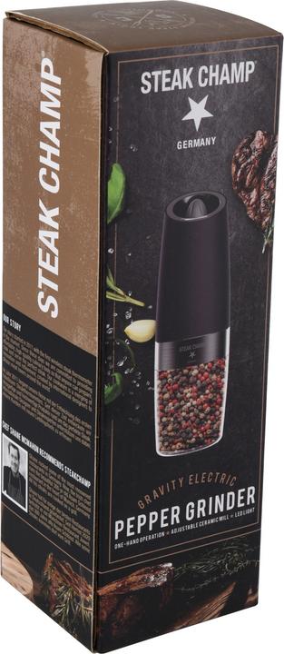 Image du produit Steakchamp Moulin à poivre avec capteur de basculement (Poivre)