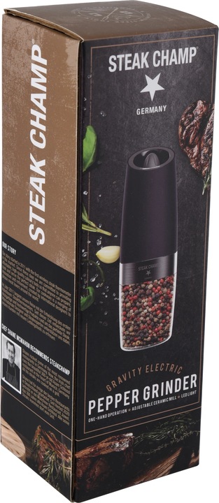 Produktbild Steakchamp Pfeffermühle mit Kippsensor (Pfeffer)