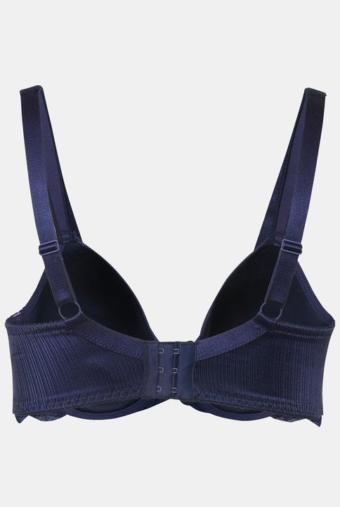Actual product image Ulla Popken Satin and Lace Soft Cup Underwire Bra (115 E)