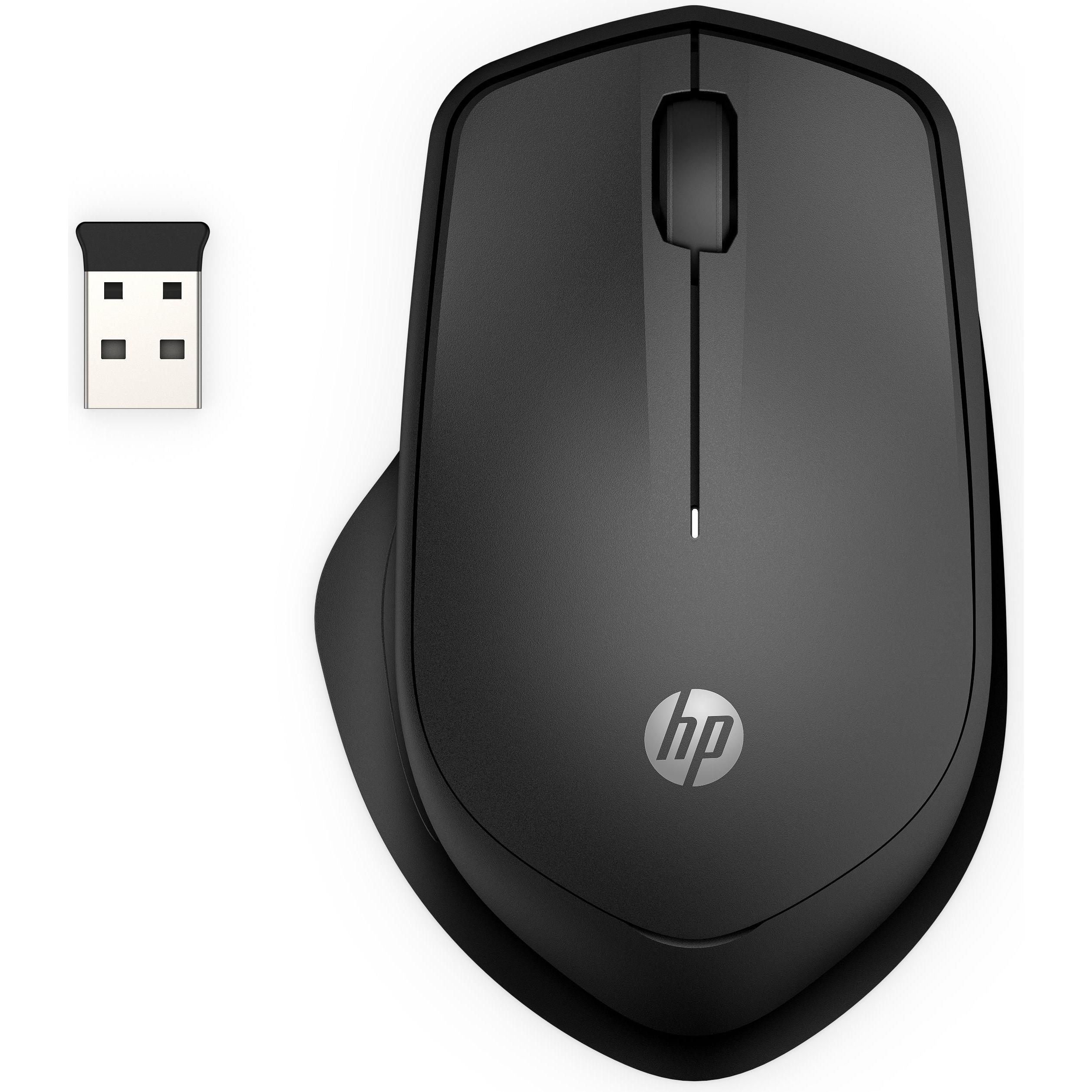 HP 285 Silent (Kabellos), Maus, Schwarz