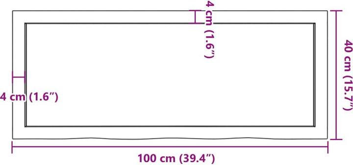 Immagine prodotto VidaXL Emerald (100 x 40 x 4 cm)