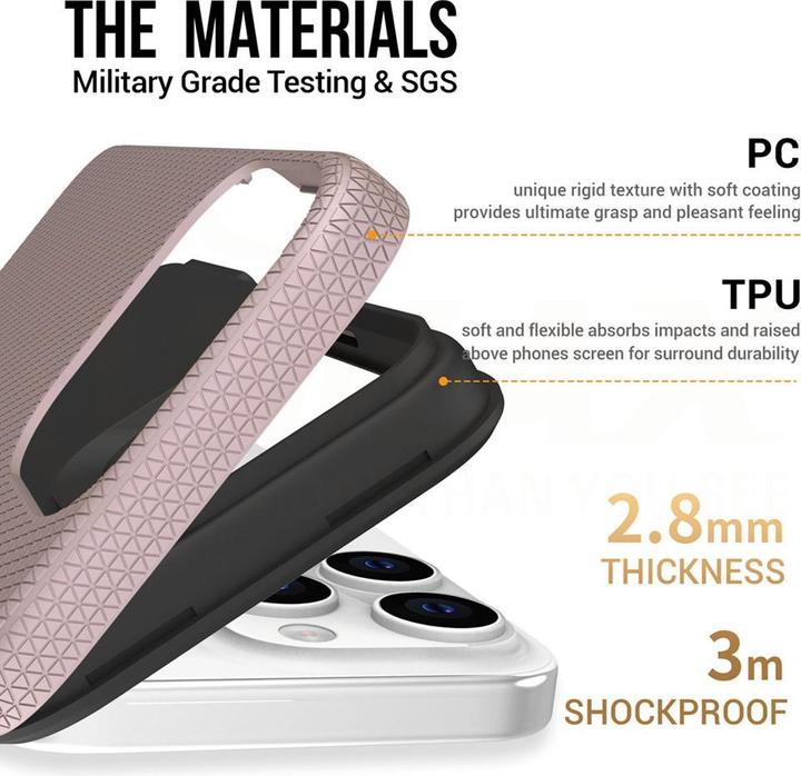 Actual product image Vmax Traingle Case for Samsung Galaxy S24 Plus rose gold (Samsung Galaxy S24+)