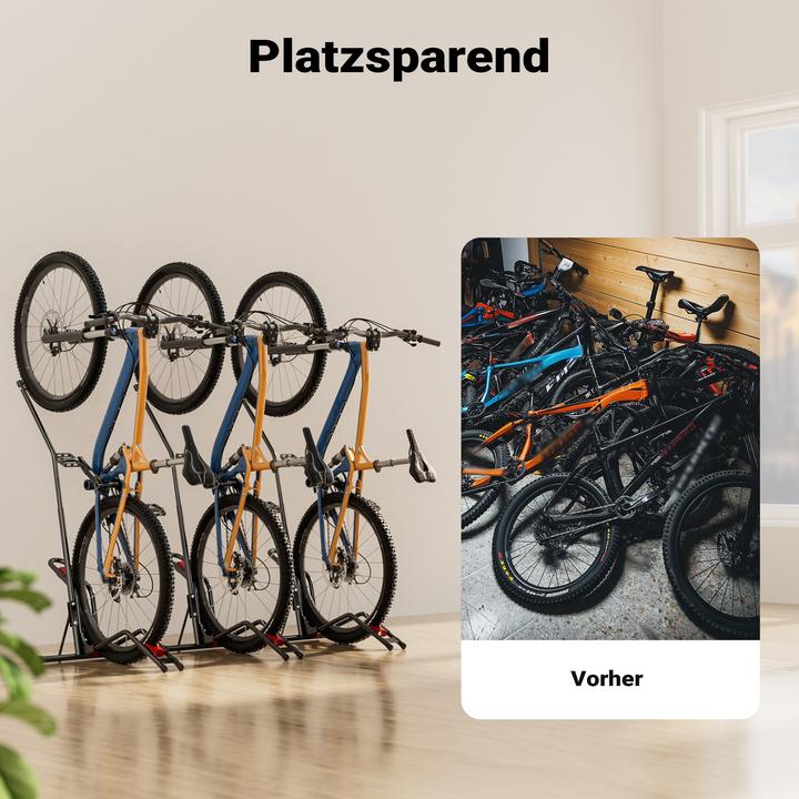 Wiltec Fahrradstnder vertikal 51x11x120cm Universal Fahrradhalter  freistehend