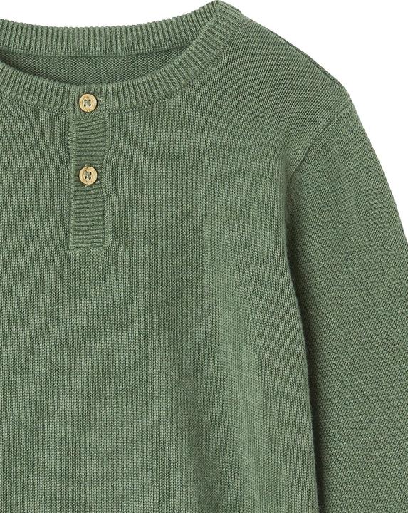 Immagine prodotto Vertbaudet Maglia da ragazzo con collo rotondo e abbottonatura (98, 104)