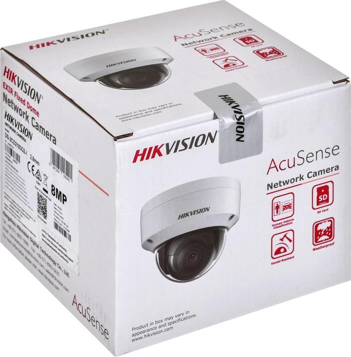Actual product image Hikvision Dome IR DS-2CD2183G2-I2.8MM 8MP (3840 x 2160 pixels)