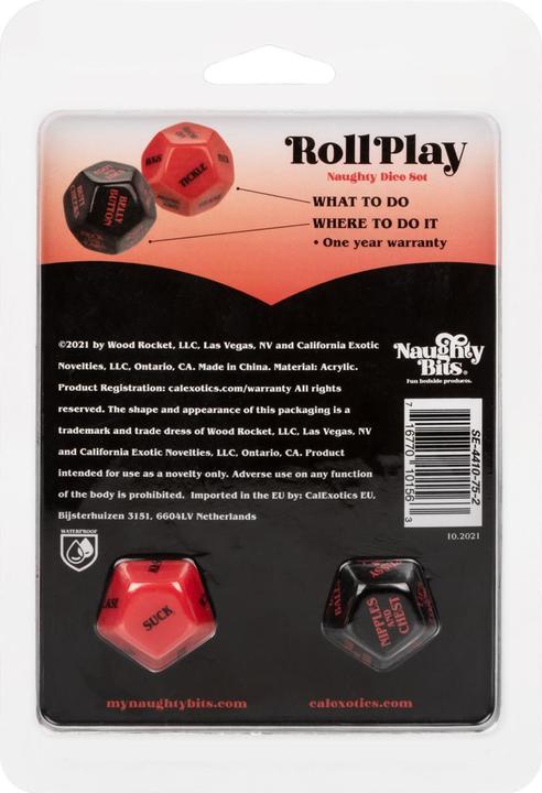 Produktbild CalExotics Naughty Bits® Roll Play Naughty Dice Set (Würfelspiel)