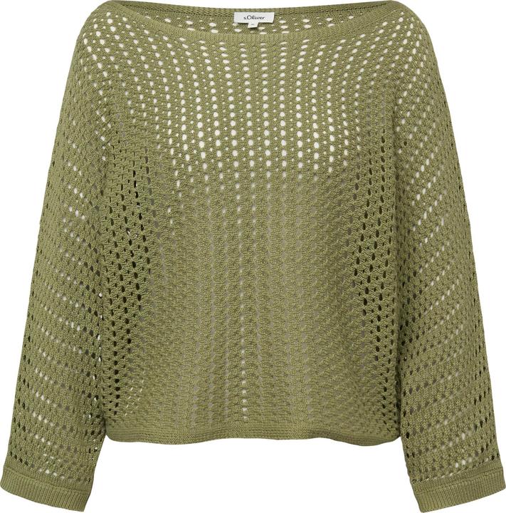 Image du produit s.Oliver Strickpullover Oversize-Strickpullover mit U-Boot-Ausschnitt und 3/4-Ärmeln (36)