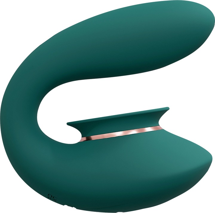 Image du produit Innovation Twitch 3 - Vibromasseur rechargeable & aspiration - Silicone - 10 Speed - Forest Green