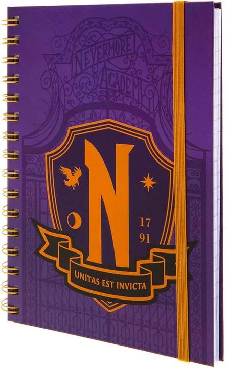 Image du produit Universal Textiles - Cahier NEVERMORE (A5, À rayures, Couverture rigide)