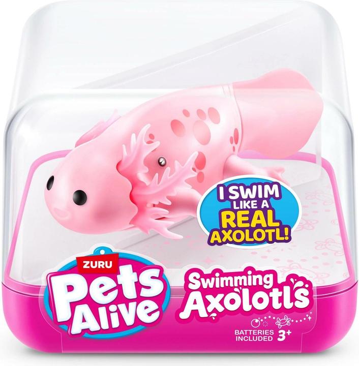 Zuru PETS ALIVE-WATER ACTIVATED-SWIMMING AXOLOTL,S1,CUBE,UQ,12PC