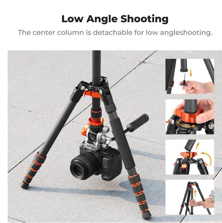 Image du produit K&F Concept O255C4+FH-03 (Carbone)