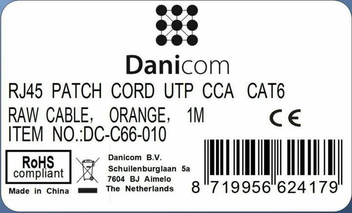 Produktbild Dsit CAT 6 Netzwerkkabel U/UTP (CAT6, 1 m)