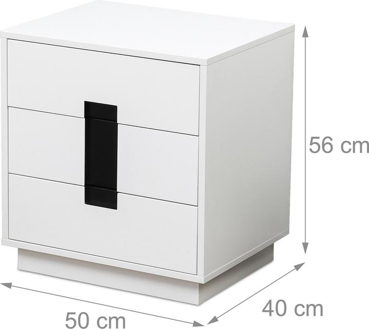 Image du produit Relaxdays Kommode mit Schubladen (50 x 40 x 56 cm)