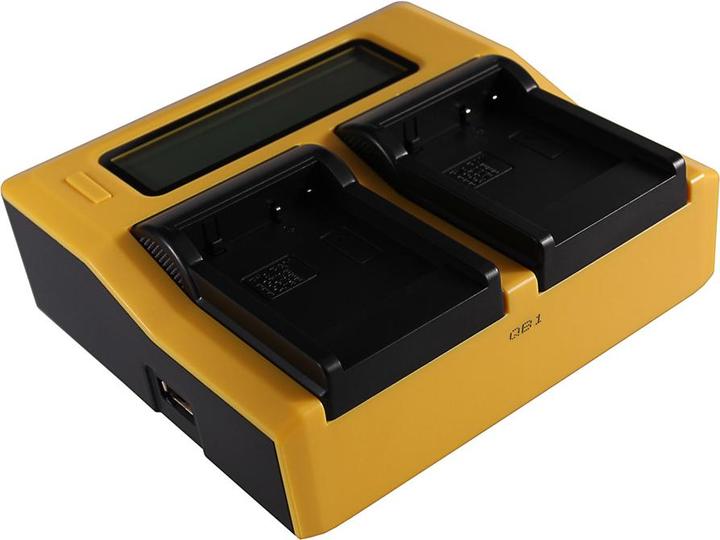 Produktbild Patona Dual LCD USB Ladegerät f. Panasonic DMW-BCF10E Lumix DMC-FS7 DMCLX5 DMCLX5 DMC-LX5 (Kamera Akku Ladegerät)