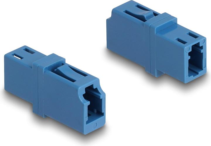 Produktbild Delock LWL Kupplung LC Simplex Buchse zu LC Simplex Buchse UPC blau (Netzwerk Kupplung)