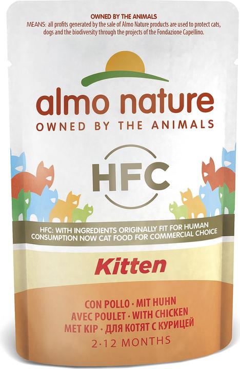 Produktbild Almo Nature HFC Kitten mit Huhn (Junior, 1 Stk., 55 g)