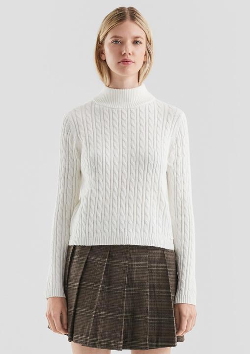 Produktbild s.Oliver Strickpullover Pullover mit Zopfmuster (XXL)