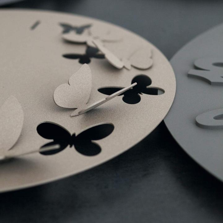 Produktbild Arti & Mestieri Frühlingswanduhr mit Schmetterling