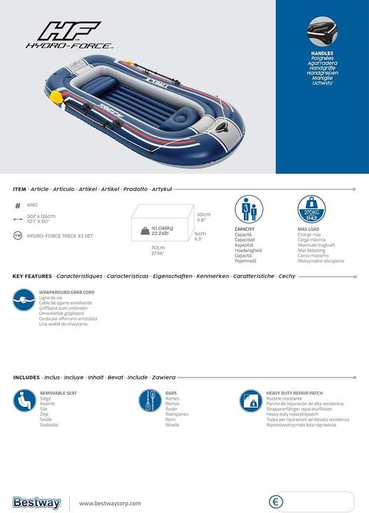 Actual product image Bestway Hydro-Force Trek X3 set (307 cm, 3 Persons)