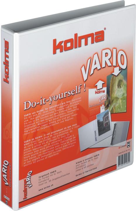 Actual product image Kolma Show book Vario A4 XL 4 rings filling height 3 cm white (A4, 30 mm, 1 Piece)
