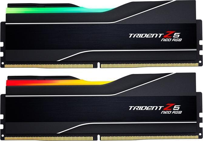 Image du produit G.Skill TRIDENT NEO AMD RGB DDR5 2X48GB 6000MHZ CL26 BLACK F5-6000J2636H48GX2-TZ5NR (2 x 48 Go, 6000 MHz, RAM DDR5, DIMM)