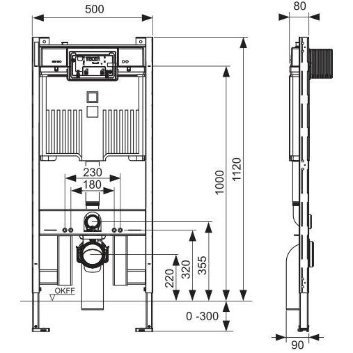 Thumbnail - TECE, Spülkasten, WC FRAME 9300500