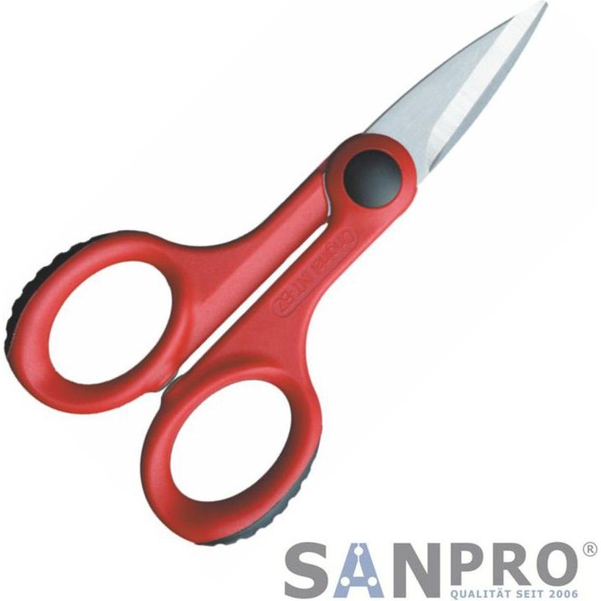 Sanpro, Schere, Intercable Extra scharfe Universalschere/Elektrikerschere mit stabilen Schneiden (14 cm)