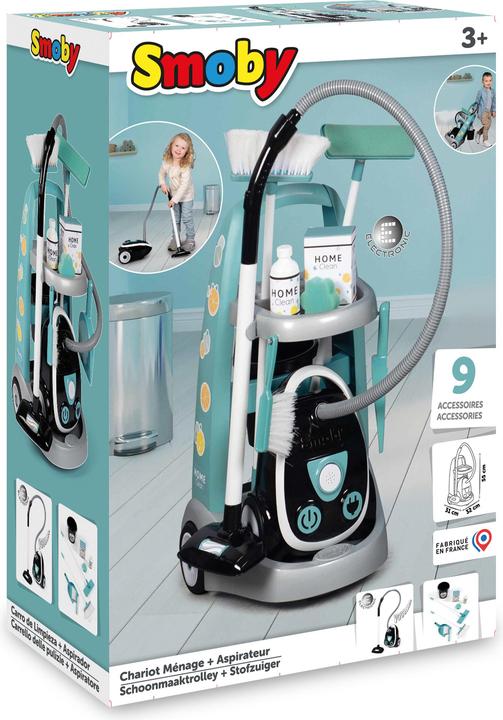 Productafbeelding Smoby Reinigingswagen met stofzuiger, 8-delig.