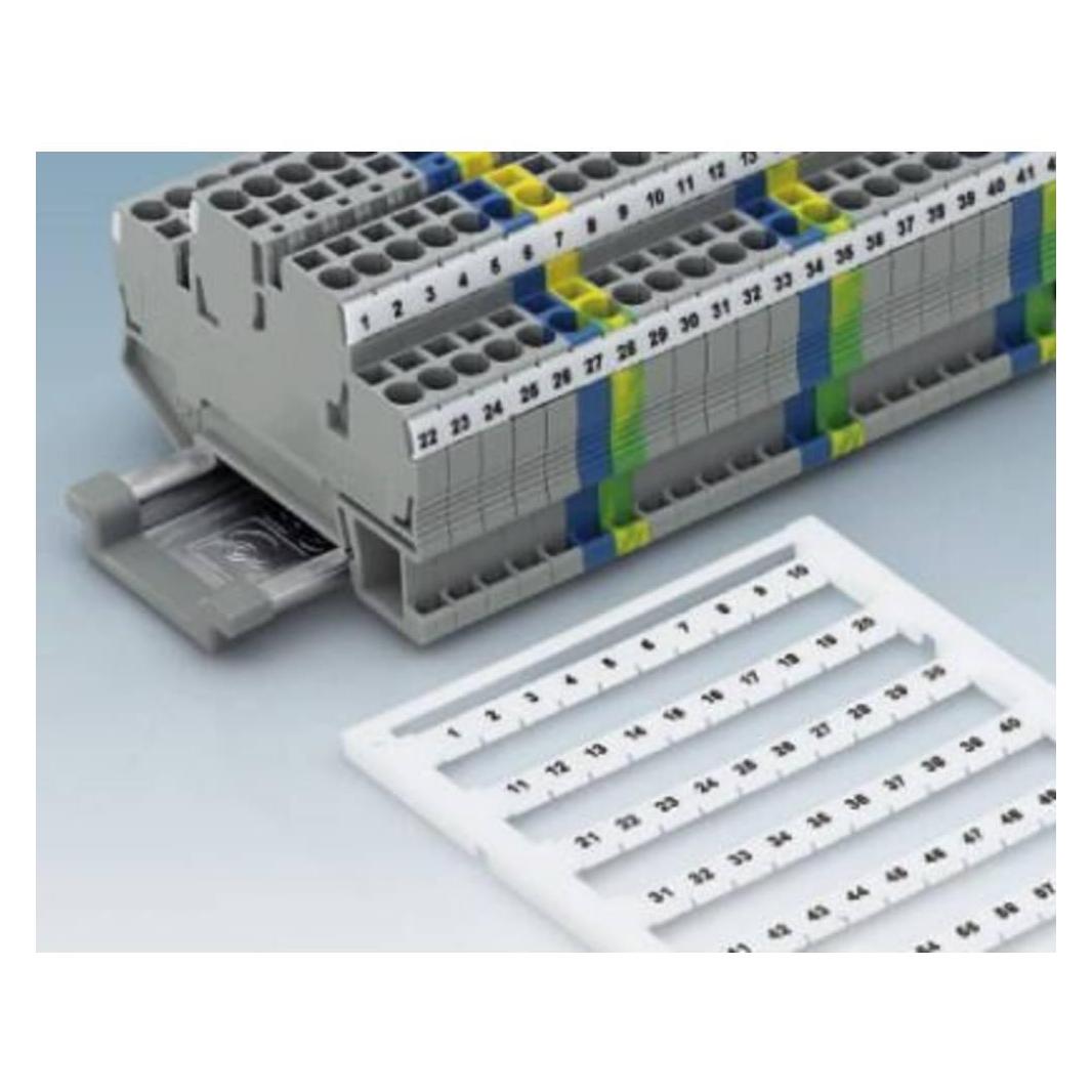 Phoenix Klemmenmarkierung UC-TMF 4, Elektronikkabel + Stecker, Weiss