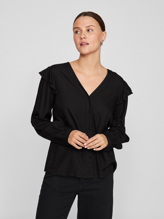 Actual product image Vila Long sleeve top with V-neck (40)