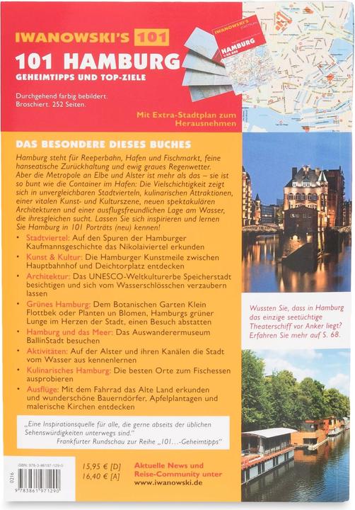 Immagine prodotto Globus 101 Hamburg - Geheimtipps und Top-Ziele (Tedesco, 2016)