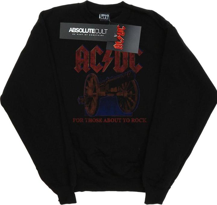 Image du produit AC/DC Mens For Those About To Rock Canon Cotton Sweatshirt (XL)