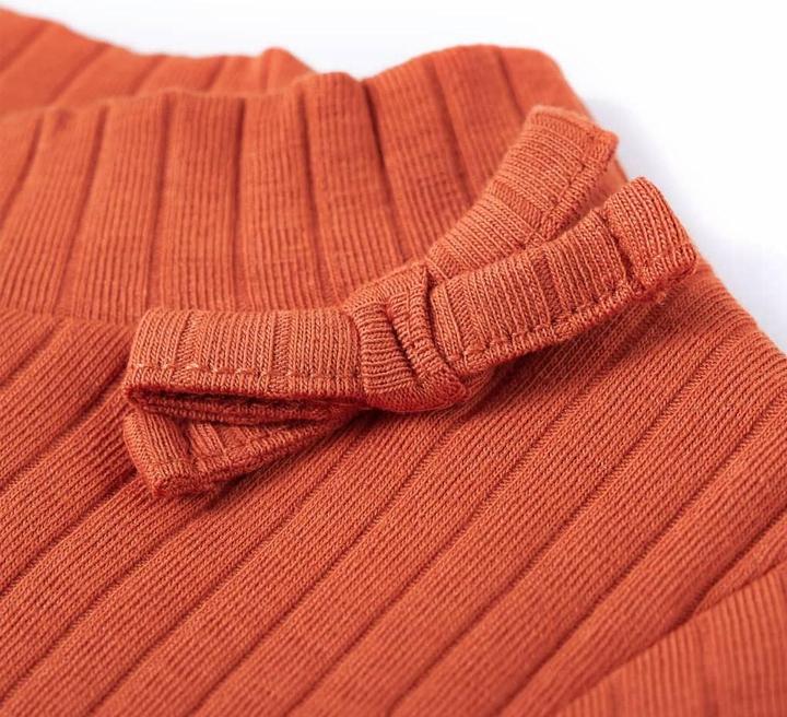 Produktbild vidaXL Kinder-Langarmshirt Dunkelorange 92,Material: 95