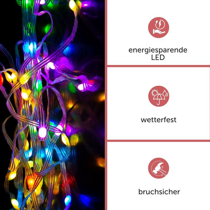 Actual product image Vellight TUYA LED - 7.5 m - 75 multicoloured lamps - transparent wire - smart (7.50 m)