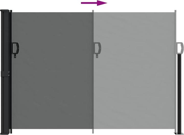 Actual product image vidaXL einziehbare Seitenmarkise