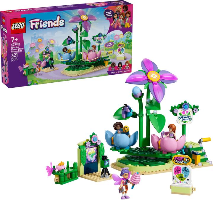 Produktbild LEGO Feentassen-Karussell mit Blumendeko (42702, LEGO Friends)