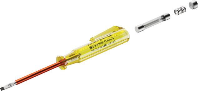 Immagine prodotto PB Swiss Tools Indicatore di tensione PB 175 Gr. 0 60 mm DEL (Porta)