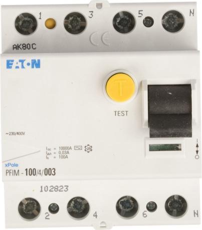 Immagine prodotto Eaton Interruttore differenziale, 100A, 4p, 30mA, tipo AC 102823