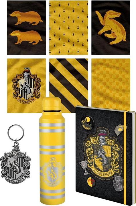 Actual product image Premium Hufflepuff Crest Gift Set (Gift bag, 6 x)