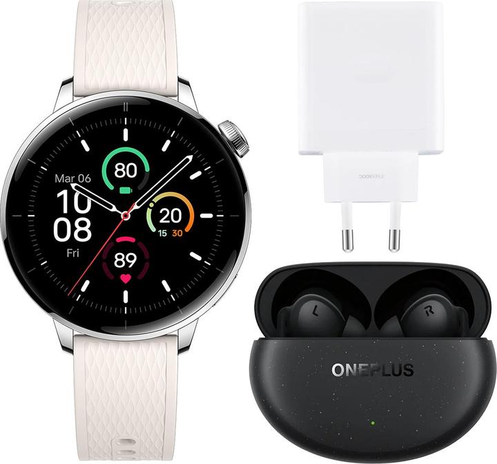 Image du produit OnePlus Watch 3 43mm - Silver Steel (43 mm, WLAN uniquement)