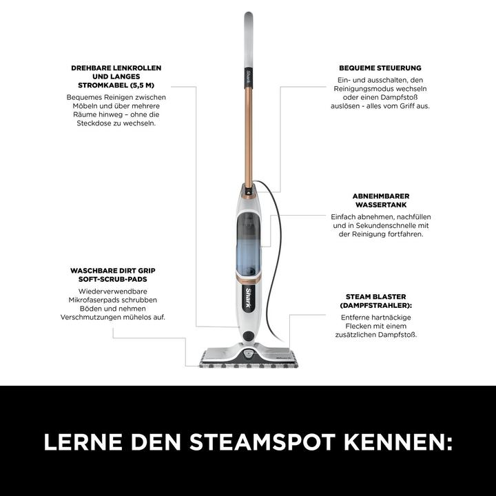 Actual product image Shark SteamSpot with Steam Blaster Technology (1200 W)