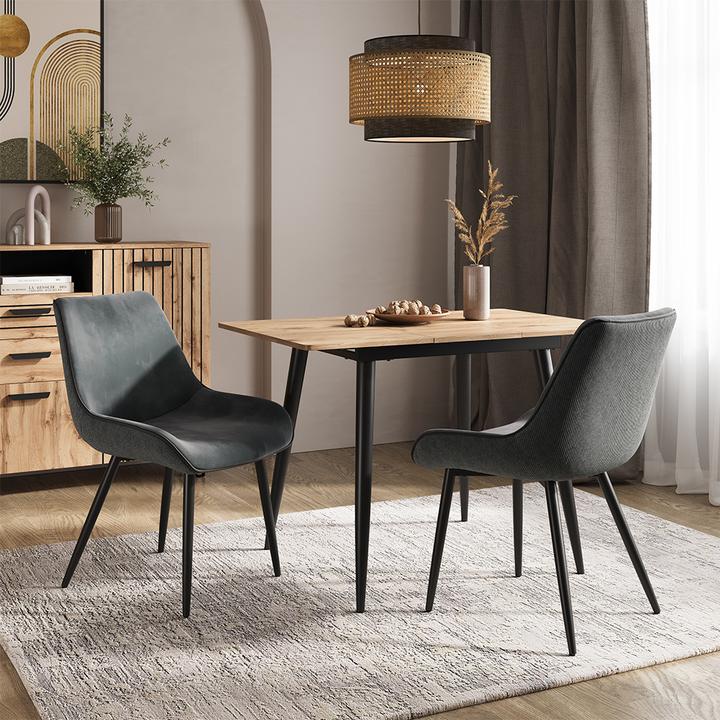 Produktbild Vicco Esszimmerstuhl Eleganza, Anthrazit, 2er Set