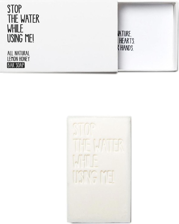 Stop The Water While Using Me! All Natural Body - Lemon Honey Bar Soap (Hartseife)