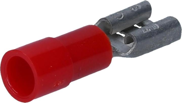 Image du produit Kalitec 10 pièces FHR488 cosse plate rouge 4,8x0,8 I 0,5-1,5mm² connecteur de câble I partiellement isolé I