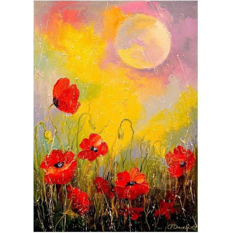 Thumbnail - Enjoy Puzzle ENJOY-1823 - Poppies in the Moonlight, Puzzle, 1000 Teile (1000 Teile)